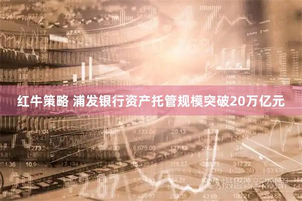红牛策略 浦发银行资产托管规模突破20万亿元
